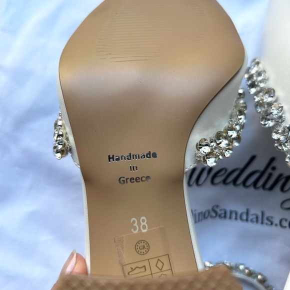 Handmade Block Heels with Rhinestones - Picture 10 of 16